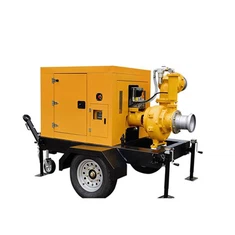 Prikolica s centrifugalnom samousisnom mobilnom pumpom